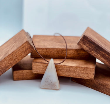 Ascension (Partial Drusy Geode Pendant on Leather Necklace)